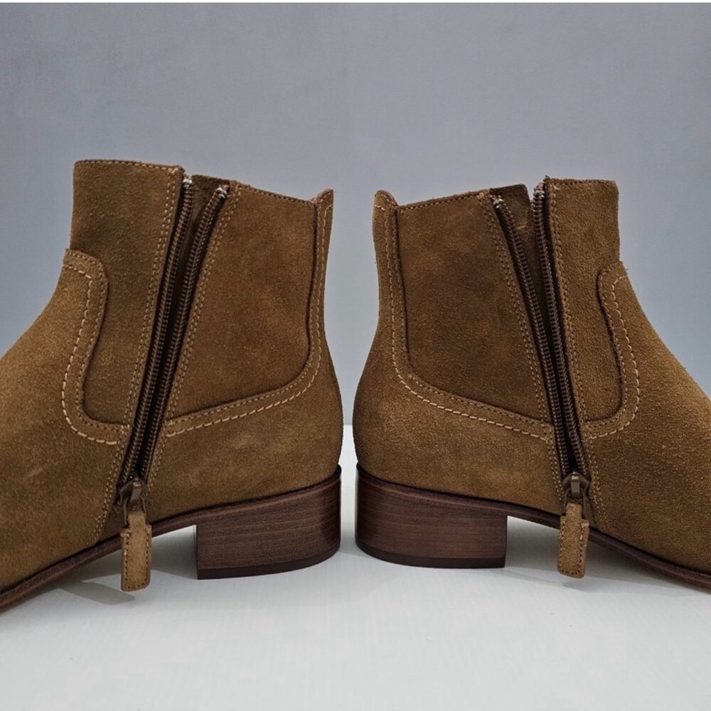 Cole Haan Brown Suede Ankle Boots - Picture 3 of 5